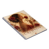 Crimson Bloom Premium Notitieboek (Rechterzijde)