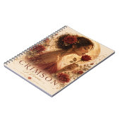 Crimson Bloom Premium Notitieboek (Linkerzijde)
