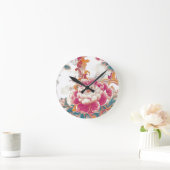 Crimson Bloom Ronde Klok (Huis)