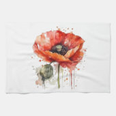 Crimson Bloom Theedoek (Horizontaal)