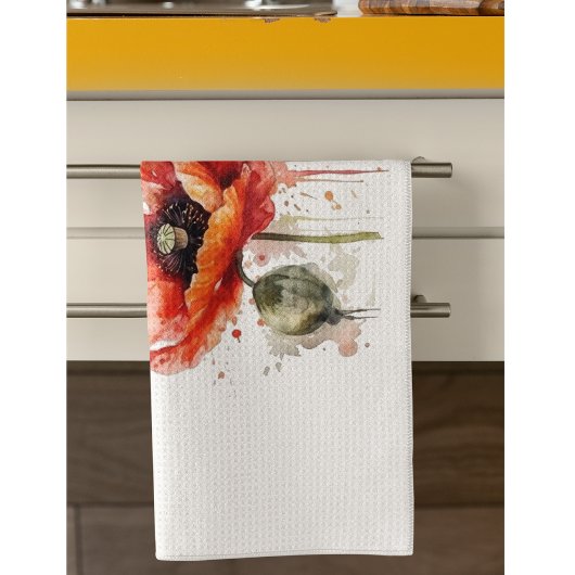 Crimson Bloom Theedoek