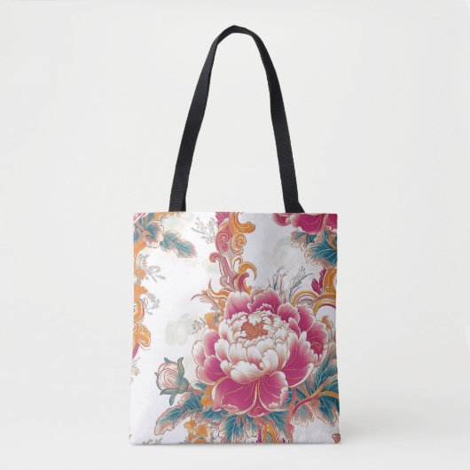 Crimson Bloom Tote Bag (Voorkant)