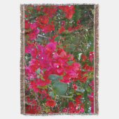 Crimson Blossoms: Dans van de rode bougainvilleas Deken (Voorkant Verticaal)