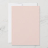 Crimson Blush Petal Bruiloft Kaart (Achterkant)