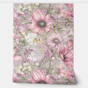 Crimson Blush Serenade Botanical Behang