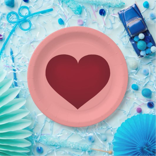 Crimson-bord Papieren Bordje (Feest)