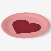 Crimson-bord Papieren Bordje (Gekanteld)