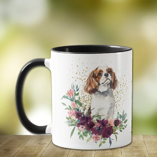 Crimson Bouquet Cavalier King Charles Spaniel Mok