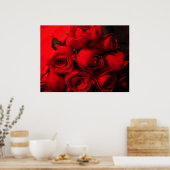 Crimson Bouquet Poster (Keuken)