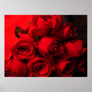 Crimson Bouquet Poster