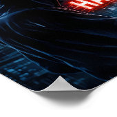 Crimson Breach in Midnight Silence Poster (Hoek)