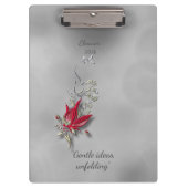 	Crimson Butterfly Bloom clipboard  Klembord (Voorkant)