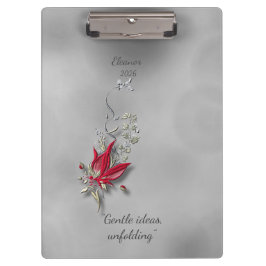 	Crimson Butterfly Bloom clipboard  Klembord