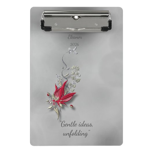 	Crimson Butterfly Bloom mini clipboard  Klembord (Voorkant)