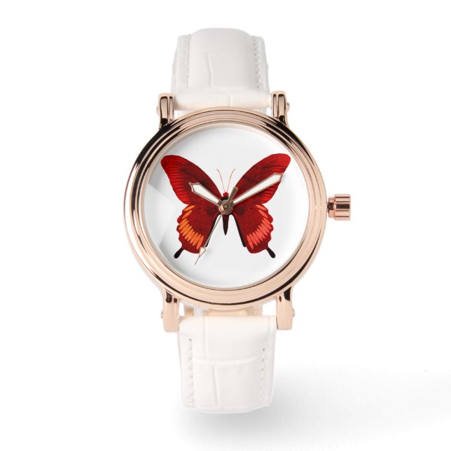 Crimson Butterfly eWatch Horloge (Voorkant)