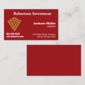 Crimson Calling Card for Any Business Visitekaartje (Voorkant / Achterkant)