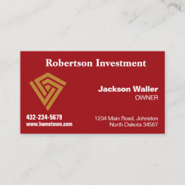 Crimson Calling Card for Any Business Visitekaartje