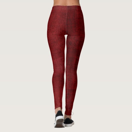 Crimson Canvas Leggings (Achterkant)