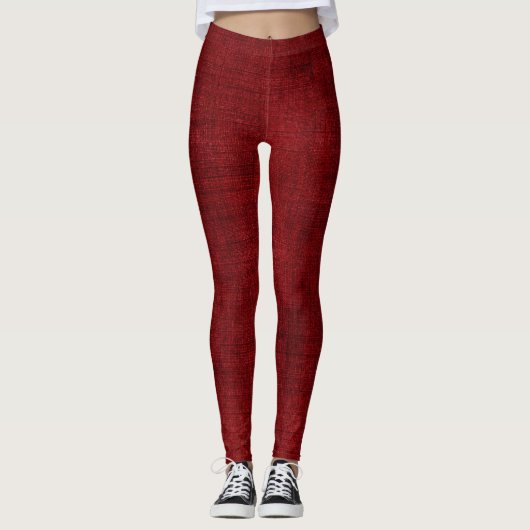 Crimson Canvas Leggings (Voorkant)