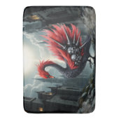 Crimson Cathedral Swan. Badmat (Voorkant Verticaal)