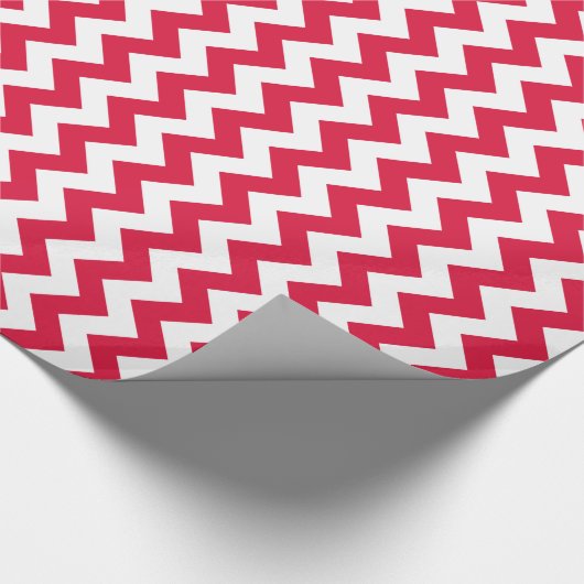 Crimson Chevron Cadeaupapier (Hoek)