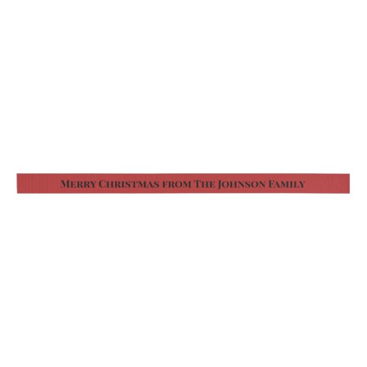 Crimson Christmas - Deep Red Grosgrain Lint (Voorkant)