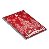 "Crimson Christmas Delight: Spiraal Notitieboek me (Rechterzijde)