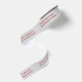 Crimson Christmas - Grijs Grosgrain Lint (Achterkant)