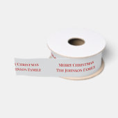 Crimson Christmas - Grijs Grosgrain Lint (Spoel)