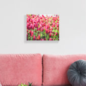 Crimson Clover Field Wildflower Canvas Afdruk (Insitu (Woonkamer))