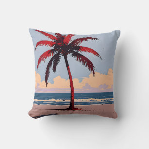 Crimson Coastline Kussen