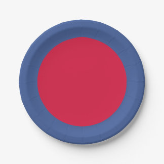 Crimson Core Bold Party Plate – Customizable Papieren Bordje