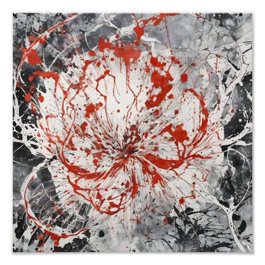 Crimson Cosmos Foto Afdruk (Voorkant)