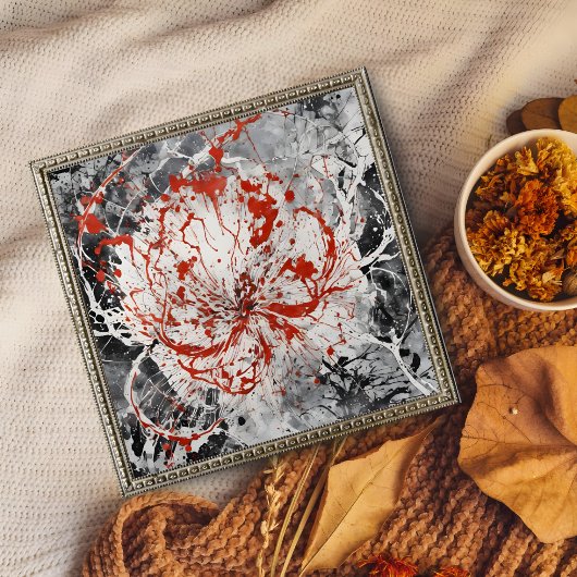 Crimson Cosmos Foto Afdruk