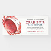 Crimson Crab| Baby Shower Spandoek (Horizontaal)