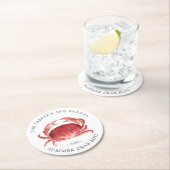 Crimson Crab Boil Ronde Kartonnen Onderzetter (Insitu)