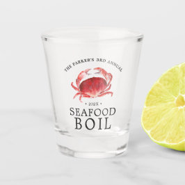 Crimson Crab | Crab Boil Thed Shot Glas