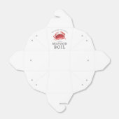 Crimson Crab | Gebeurtenis Crab Boil Bedankdoosjes (Uitgevouwen)