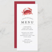 Crimson Crab | Gebeurtenis Crab Boil geacht Menu (Voorkant / Achterkant)
