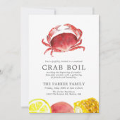 Crimson Crab | Krabboil gestript Kaart (Voorkant)