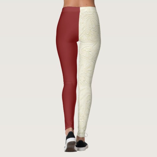 Crimson Cream School COLORS Cheerleader Leggings (Achterkant)