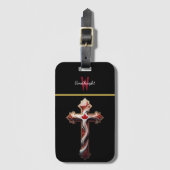 Crimson Cross: Een symbool van hoop en geloof Bagagelabel (Voorkant (verticaal))