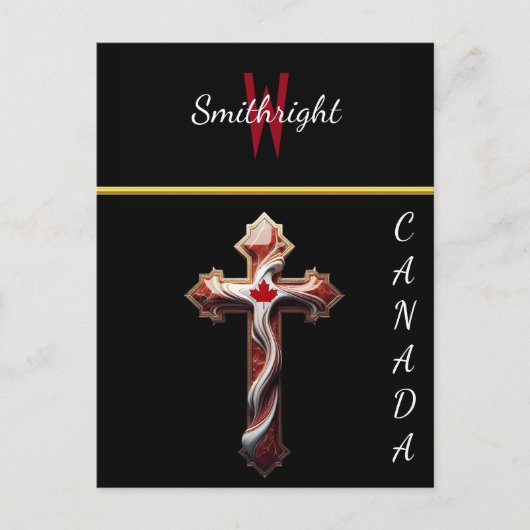 Crimson Cross: Een symbool van hoop en geloof Briefkaart (Voorkant)