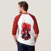 🌑Crimson Crow Warrior T-Shirt (Achterkant volledig)