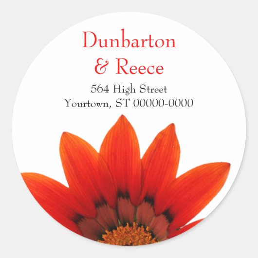 Crimson Daisy Stickers (Voorkant)