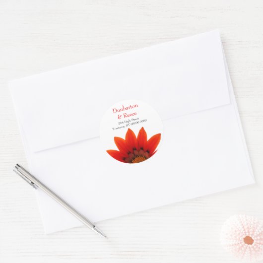 Crimson Daisy Stickers (Envelop)