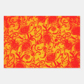 Crimson Damask, Pescara en Paisley Pearls Inpakpapier Vel (Voorkant 3)