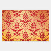 Crimson Damask, Pescara en Paisley Pearls Inpakpapier Vel (Voorkant)