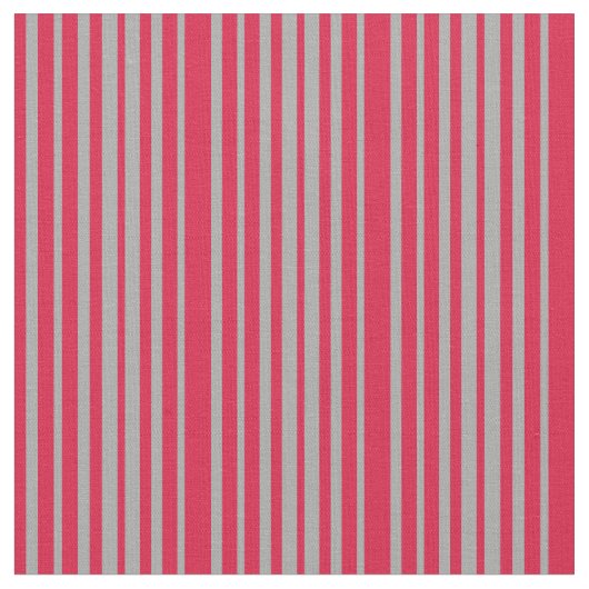 Crimson & Dark Grey Colored Lined Pattern Stof (Close Up)