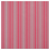 Crimson & Dark Grey Colored Lined Pattern Stof (Swatch)